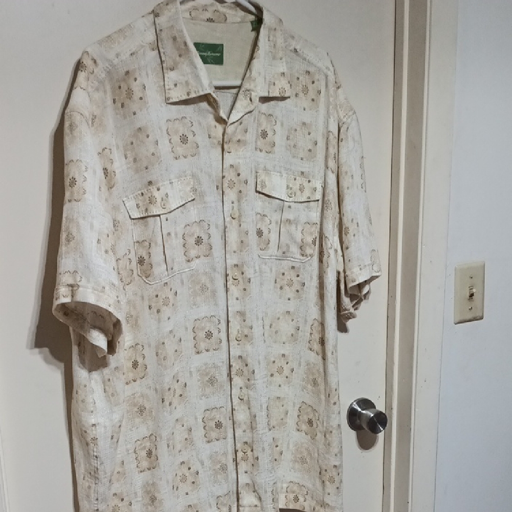 Tommy Bahama Cream Textured Shirt